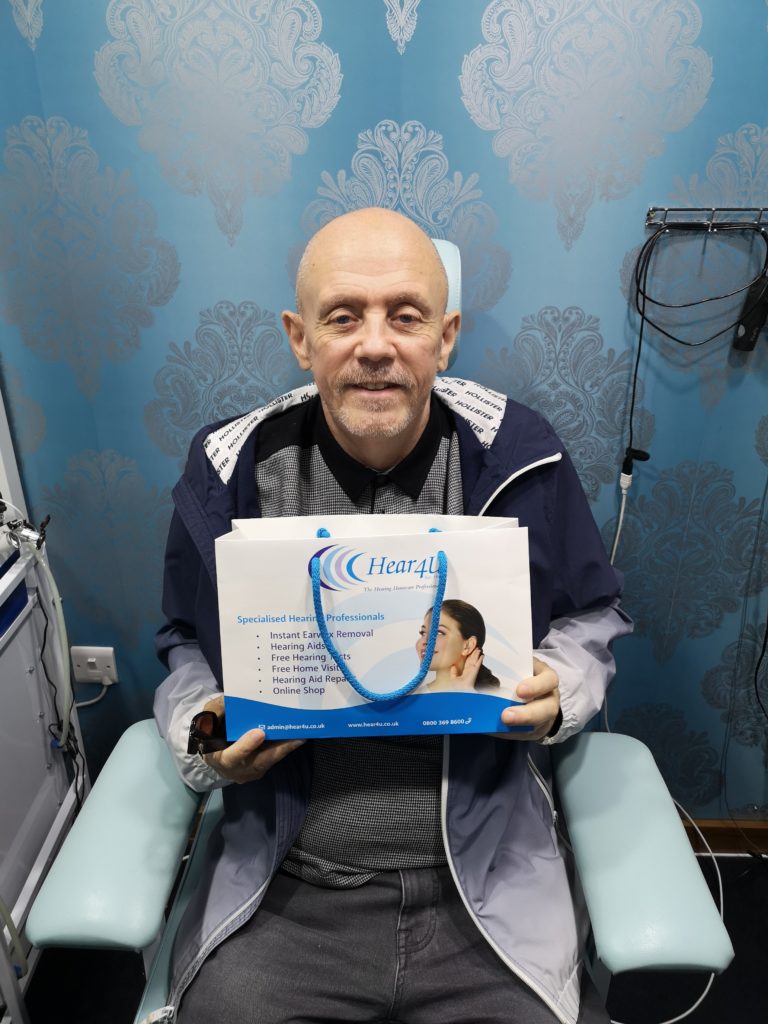 R Nicholson With His New Hearing Aids