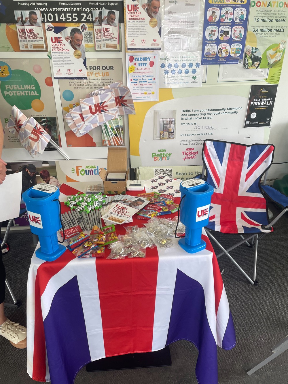UKVHF Fundraising Event at ASDA – July 2024 - UK Veterans Hearing ...