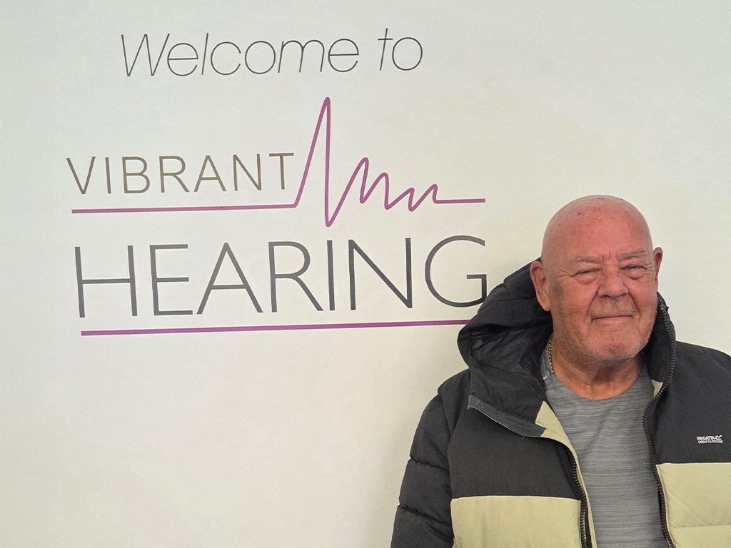 Mr David Leslie Brown's hearing support image at Vibrant Hearing